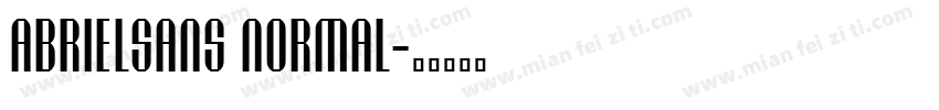 abrielsans Normal字体转换